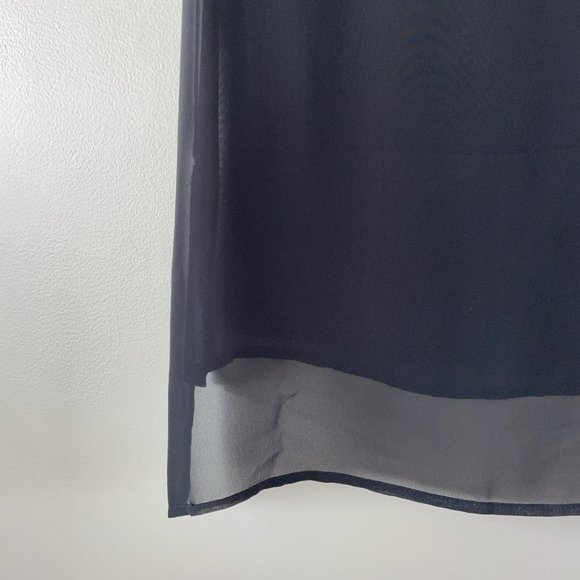 ALL SAINTS Black sleeveless top size 0 women's shirt blouse - Picture 7 of 10